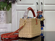 Colestore Louis Vuitton LV x TM Capucines Mini Multicolored Rattan 13.6 x 8 x 21cm - 3