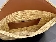 Colestore YSL Saint Laurent Cassandre Large Envelope Pouch in Raffia 29.5×18×4.5cm - 6