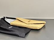 Colestore YSL Saint Laurent Cassandre Large Envelope Pouch in Raffia 29.5×18×4.5cm - 4