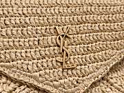 Colestore YSL Saint Laurent Cassandre Large Envelope Pouch in Raffia 29.5×18×4.5cm - 3