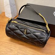 Colestore YSL Saint Laurent Mini Sade Tube Bag Black Leather 20x10x10cm - 1