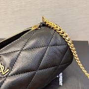 Colestore YSL Saint Laurent Mini Sade Tube Bag Black Leather 20x10x10cm - 5