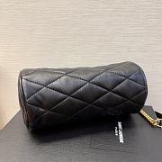 Colestore YSL Saint Laurent Mini Sade Tube Bag Black Leather 20x10x10cm - 2