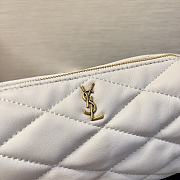 Colestore YSL Saint Laurent Mini Sade Tube Bag White Leather 20x10x10cm - 4