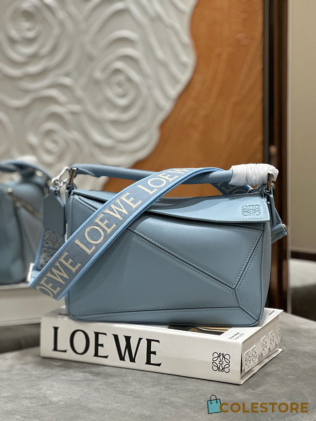 Colestore Loewe Puzzle Bag Light Blue 24x14x11cm - 1