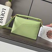 Colestore Loewe Small Puzzle Bag in Calfskin Green 24x10.5x16cm - 3