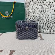 Colestore Goyard Goyardine Muse Vanity Case Navy 15x20x14cm - 1