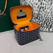 Colestore Goyard Goyardine Muse Vanity Case Navy 15x20x14cm - 6