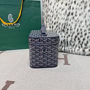 Colestore Goyard Goyardine Muse Vanity Case Navy 15x20x14cm - 5