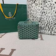 Colestore Goyard Goyardine Muse Vanity Case Green 15x20x14cm - 4