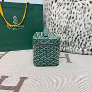 Colestore Goyard Goyardine Muse Vanity Case Green 15x20x14cm - 3