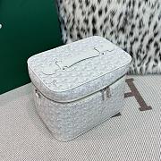 Colestore Goyard Goyardine Muse Vanity Case White 15x20x14cm - 6