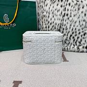Colestore Goyard Goyardine Muse Vanity Case White 15x20x14cm - 4