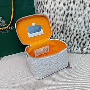 Colestore Goyard Goyardine Muse Vanity Case White 15x20x14cm - 3