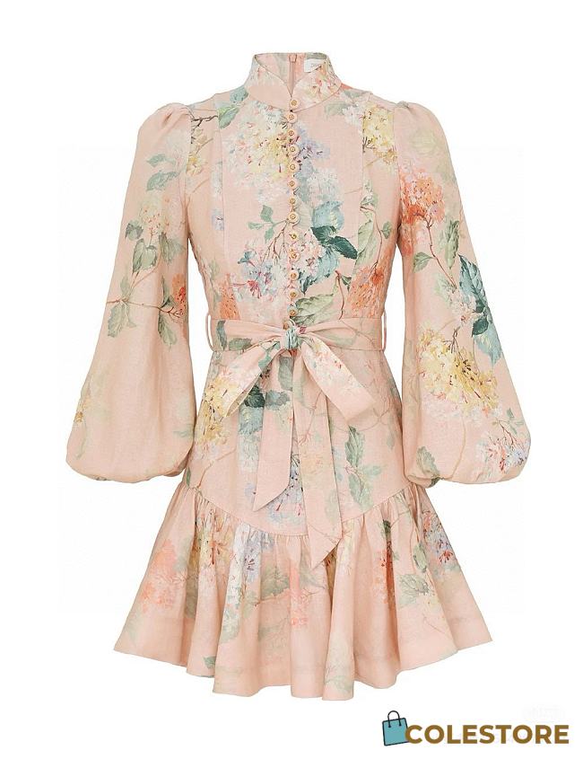 Colestore Zimmermann Illuminate Peplum Mini Dress - 1
