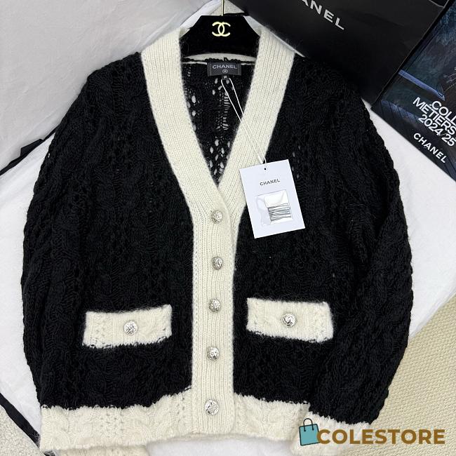 Colestore Chanel Cardigan Black and White  - 1