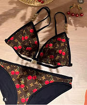 Colestore Louis Vuitton LV x TM Cherry Bikini Brown - 1