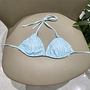 Colestore Versace Baroque Light Blue Bikini  - 4