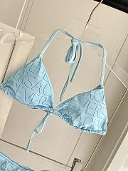 Colestore Versace Baroque Light Blue Bikini  - 3