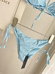 Colestore Versace Baroque Light Blue Bikini  - 2