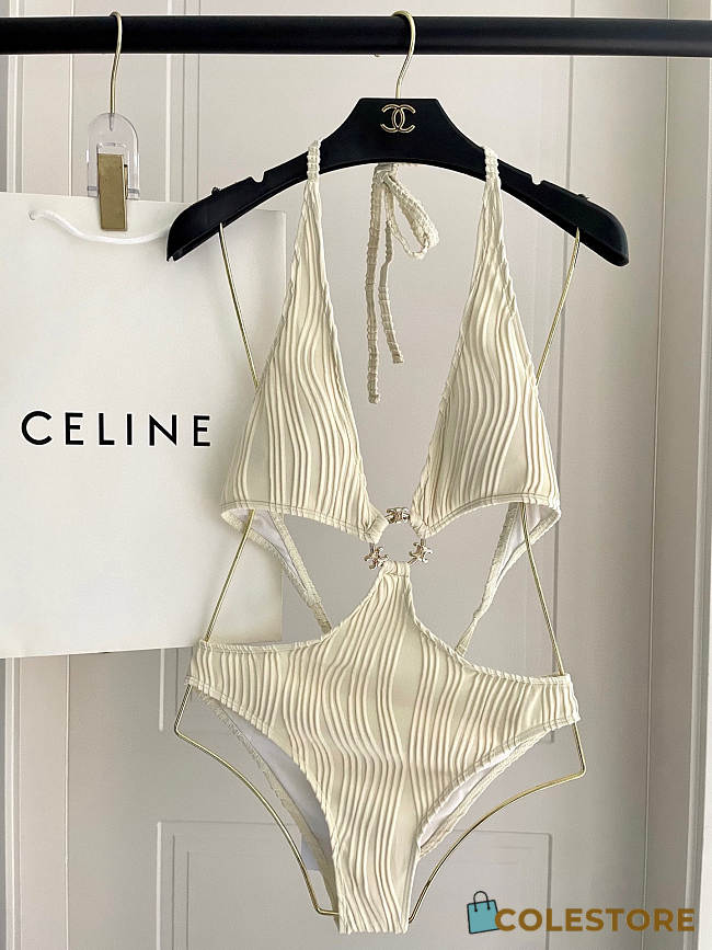 Colestore Celine One Piece Ivory Swimsuit/Bikini - 1