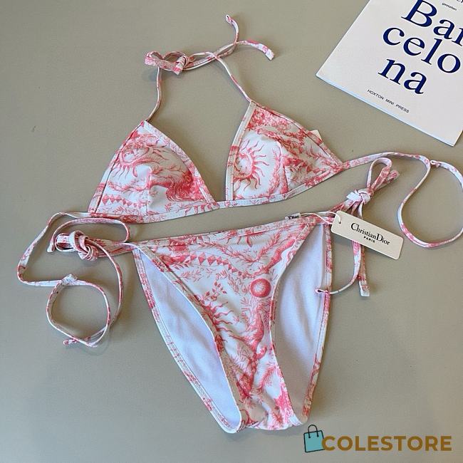 Colestore Dior Toile de Jouy Print in A Pink and White - 1