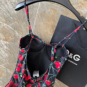 Colestore Dolce & Gabbana Cherry-Print Swimsuit in Black - 4