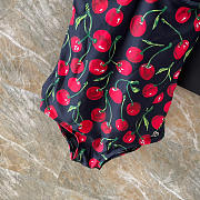 Colestore Dolce & Gabbana Cherry-Print Swimsuit in Black - 6