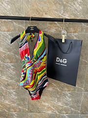 Colestore Dolce & Gabbana Carretto-Print Swimsuit - 1
