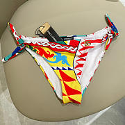 Colestore Dolce & Gabbana Carretto-Print Triangle Bikini in Multicolor - 4