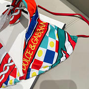 Colestore Dolce & Gabbana Carretto-Print Triangle Bikini in Multicolor - 3