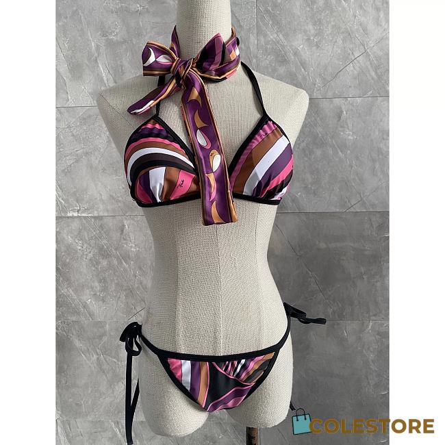 Colestore Pucci Iride-Print Bikini Purple - 1