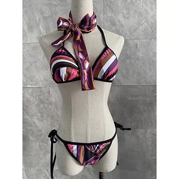 Colestore Pucci Iride-Print Bikini Purple