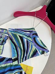 Colestore Pucci Costume Intero Incrociato in Stampa Iride Swimsuit/Bikini - 6