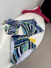 Colestore Pucci Costume Intero Incrociato in Stampa Iride Swimsuit/Bikini - 4