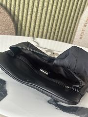 Colestore Chanel Black Leather Chevron Clutch 30x12x6cm - 6