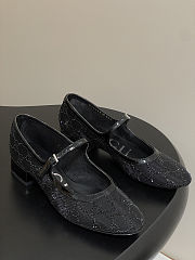 Colestore Gucci Women's GG Crystal Ballet Flat Black - 1