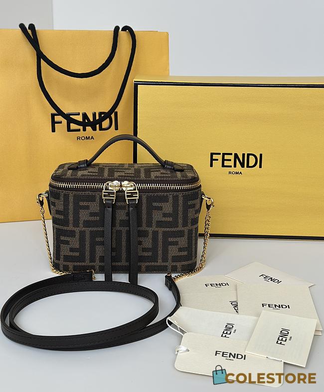 Colestore Fendi Vanity Mini Bag in Brown 16x8x11cm - 1