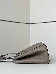 Colestore Fendi Origami Medium Shoulder Bag Brown Grey Leather 27x15x27cm - 6