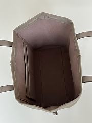 Colestore Fendi Origami Medium Shoulder Bag Brown Grey Leather 27x15x27cm - 4