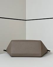 Colestore Fendi Origami Medium Shoulder Bag Brown Grey Leather 27x15x27cm - 2