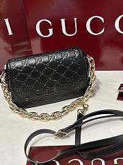 Colestore Gucci GG Matelassé Mini Bag in Black Leather 20.5x13x7cm - 1