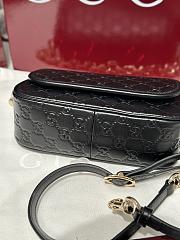 Colestore Gucci GG Matelassé Mini Bag in Black Leather 20.5x13x7cm - 5