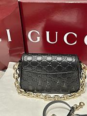 Colestore Gucci GG Matelassé Mini Bag in Black Leather 20.5x13x7cm - 4