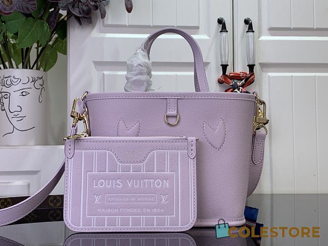 Colestore Louis Vuitton Neverfull Bandoulière Inside Out BB Monogram/Misty Lilac 26.5 x 16.5 x 11cm - 1