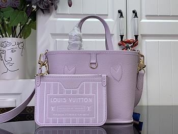 Colestore Louis Vuitton Neverfull Bandoulière Inside Out BB Monogram/Misty Lilac 26.5 x 16.5 x 11cm