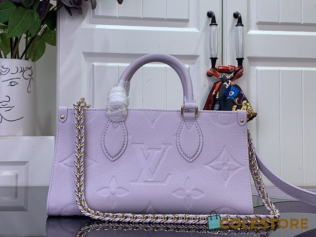 Colestore Louis Vuitton OnTheGo East West Monogram Empreinte Misty Lilac 13 x 10 x 25cm - 1