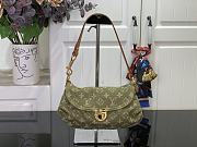 Colestore Louis Vuitton Monogram Denim Mini Pleaty Green 26x15x9cm - 1