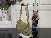 Colestore Louis Vuitton Monogram Denim Mini Pleaty Green 26x15x9cm - 3