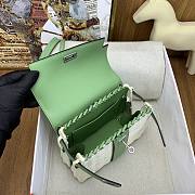 Colestore Hermes Wicker Swift Picnic Mini Kelly 20 Naturel Vert Criquet 20cm - 3